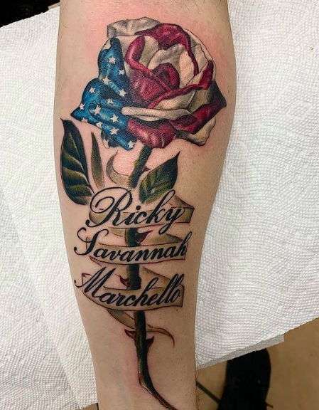 Manny Morell - American Flag Rose